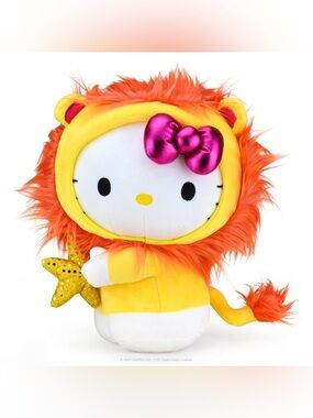 Kidrobot Hello Kitty Zodiac LEO Edition Medium Plush 15”